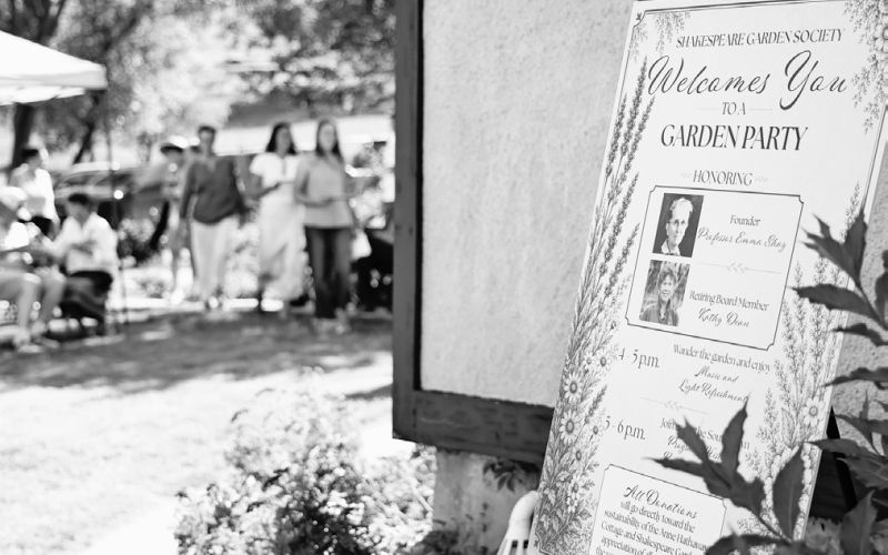 Garden Party celebrates a century of Shakespeare Garden history