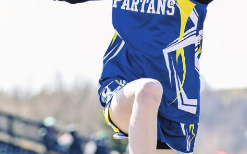Masynn Mebius was the only jumper. She measured 11’ 0.5” for 6th place in the 8th girl’s long jump.