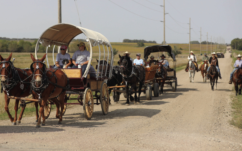 TRUE DAKOTAN FILE PHOTO / KYLE EVANS MEMORIAL WAGON TRAIN 2021