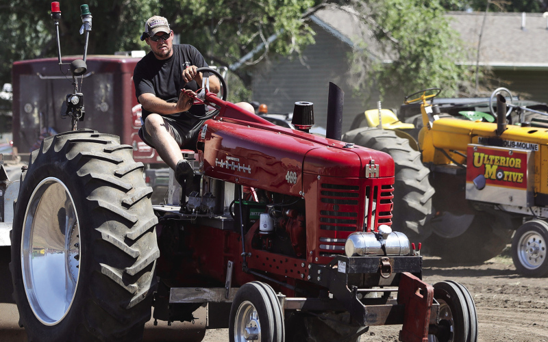 Alpena Tractor Pull, Car Show and All School Reunion Draw Record Crowd to Town