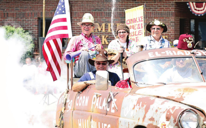 An annual fixture in the Springs parade, the Corn Palace Hillbillies from Mitchell are a crowd favorite.