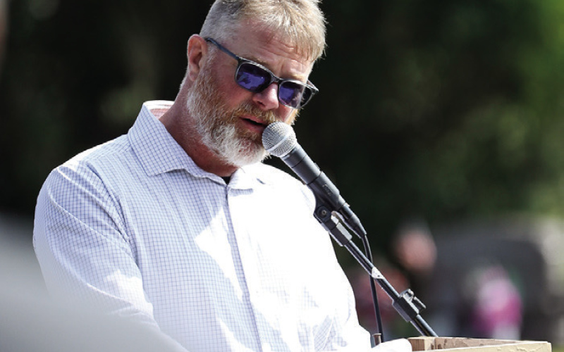 Major Chris Schimke, South Dakota National Guard, Retired, served as the keynote speaker at the Hope Cemetery program. During his reflection, he dove deep into why we need to be the Americans that Memorial Day, and the fallen, deserve. “Those we honor today made the ultimate sacrifice. Their families also sacrificed their child, brother or sister, father or mother. Since 1776 their sacrifice has borne fruit to become the greatest country on the planet."