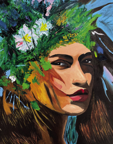 Oil painting created by sophomore Wynand Bothma.