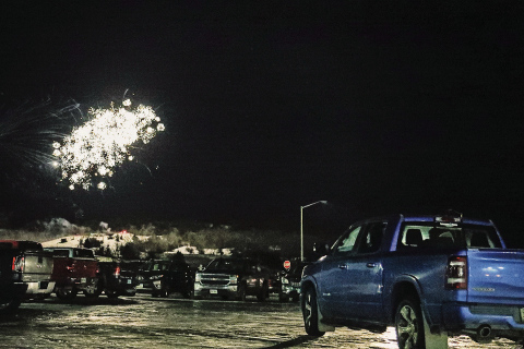 Fireworks show sends 2022 off with a bang
