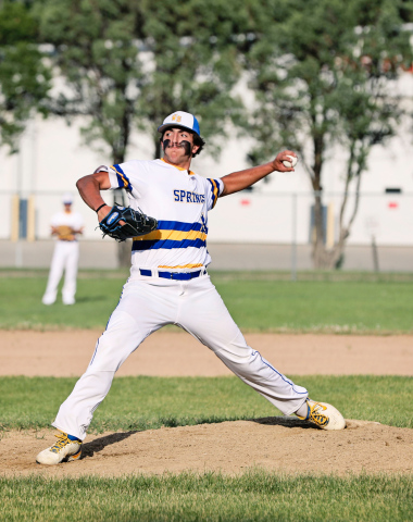 Last week, the Springs Legion team took on Alexandria last Thursday at David Jost Field. Despite losing 15-2, fans were treated to an exciting first few innings with Mason Schelske on the mound.