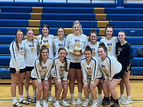 PHOTO COURTESY LADY SPARTANS Back row left to right: Hannah Heezen, Raylee Fagerhaug, Addyson Orth, Caroline Witte, Avery Orth, Mariah Messmer, Carissa Scheel, Ashlyn Weber. Front row: Alyssa Grohs, Logan Mohling, Remie Roduner, Taylor Braun. Not pictured: Bailey Yost and Kendall Kolousek.