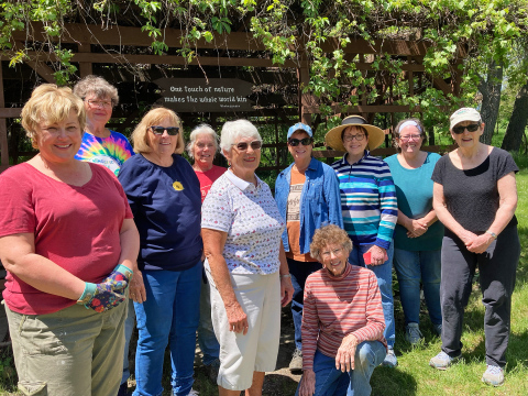 A dedicated group of volunteers gathered last week for the annual Planting Festival and Blessing of the Garden at Shakespeare Garden and Anne Hathaway Cottage in Wessington Springs. This year, Pastor Cheri Van Gorp of Springs Methodist Church led the blessing and stayed to plant a flowerbed following the prayer. DELIA ATKINSON / TRUE DAKOTAN