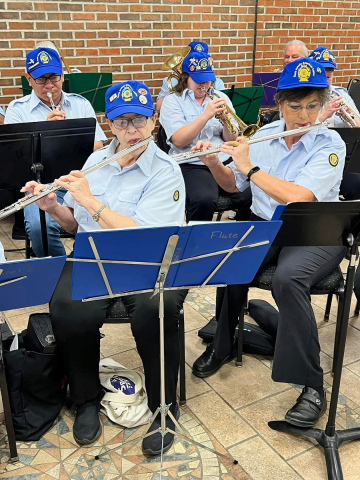 Jan Krohmer (above, right) was invited to play in the 2024 American Legion Band last weekend at the 2024 American Legion State Convention held in Pierre. SUBMITTED 