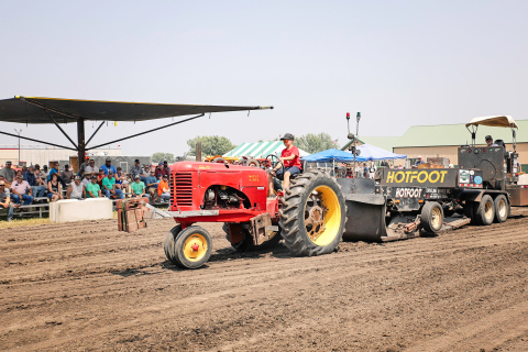 In his fourth year competing in tractor pulls, ten-year-old Cade Albrecht was a force to be reckoned with.