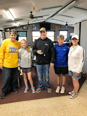 Shown left to right are Gloria Vavra, Summer Senska, JR Hine, Jace Kolousek and Becky Thompson.