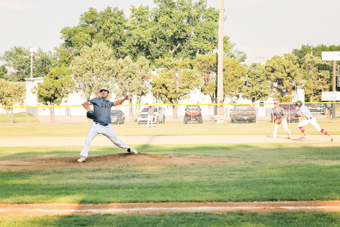 Mason Schelske was on the mound Sunday. 