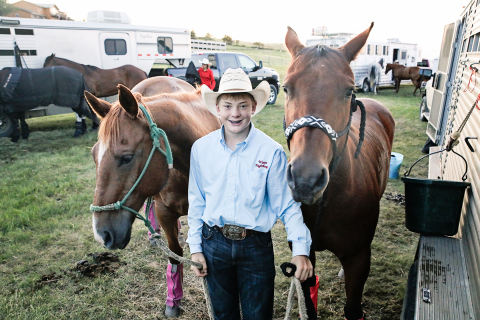 Wyatt Fagerhaug of Wessington Springs was among the 42 competitors that represented South Dakota at the National Jr. High Finals Rodeo. KRISTI HINE / TRUE DAKOTAN 
