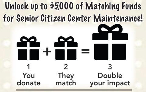 WS Senior Citizens Center Announces Matching Donation, Invites Community to Monthly Events