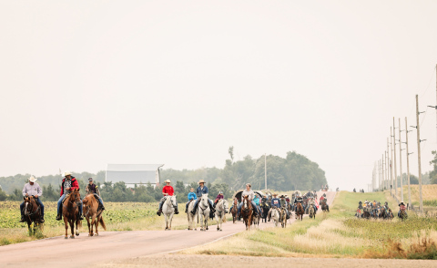 Kyle Evans Memorial Wagon Train 2023. TRUE DAKOTAN FILE PHOTO