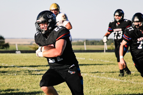 Grant Edwards had a 50 yard punt return for a touchdown and an interception return for a touchdown. KRISTI HINE / TRUE DAKOTAN