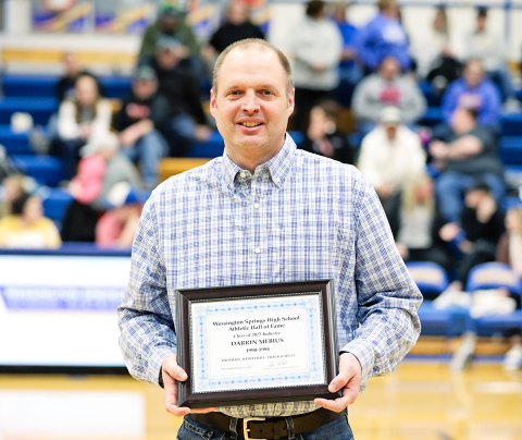 Darrin Mebius, WSHS Class of 1994 alumni, was inducted into the Dakota Wesleyan University Athletic Hall of Fame earlier this month. He was previously inducted into the WSHS Athletic Hall of Fame as part of the inaugural class in 2022. TRUE DAKOTAN FILE PHOTO