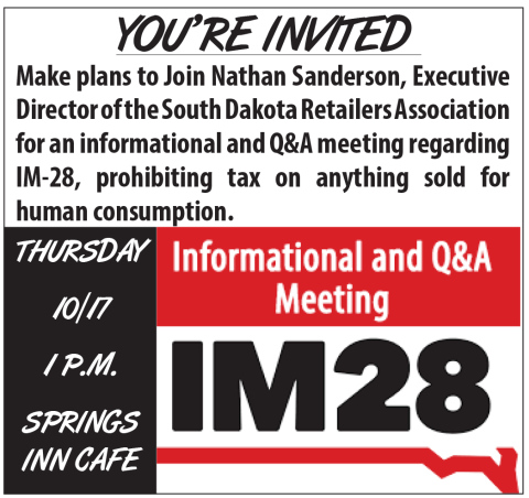 Meeting and Q&A About IM-28 Set for Thursday in Springs  