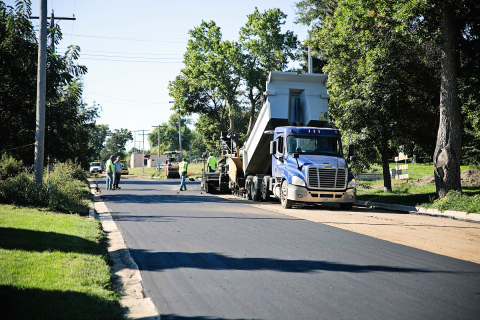 Construction progress on the College Avenue project earlier this fall on September 6, 2024. TRUE DAKOTAN FILE PHOTO 