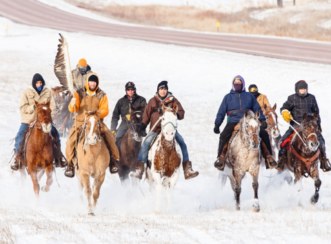 Makatoh Reconciliation and Healing Horse Ride to Make Overnight Stop in Springs. TRUE DAKOTAN FILE PHOTO 