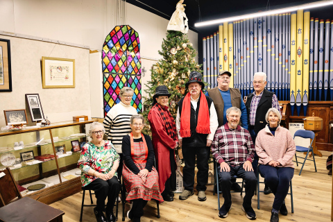 Back row left to right are Cathy Perry, Jeanie Severson, Darrell Deneke, Jerry Voorhees, Jim Scheel. Front row: Sandy Wenzel, Jean Ferguson, Mark Steichen and Delia Atkinson. 