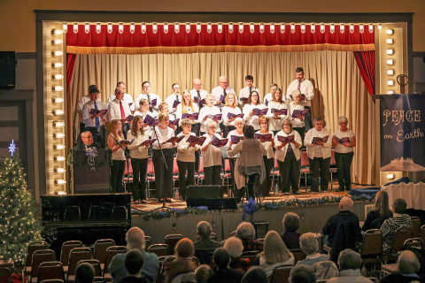 The Wessington Springs Community Choir sang in the season last weekend, December 14 and 15, 2024 with the Christmas musical, “Peace on Earth.” The event was held at the Historic 1905 Opera House.