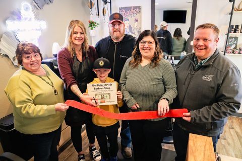 The Wessington Springs Area Chamber &amp; Development (WSACD) held two ribbon cutting ceremonies last Wednesday, February 12, 2025 at Springside Sales implement dealership and Barbie’s Shop, a new barbershop. KRISTI HINE / TRUE DAKOTAN