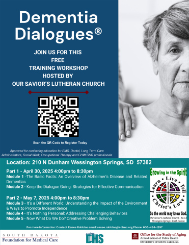 Our Saviors Lutheran Church to Host Two-Day Dementia Dialogues® Event April 30 and May 7