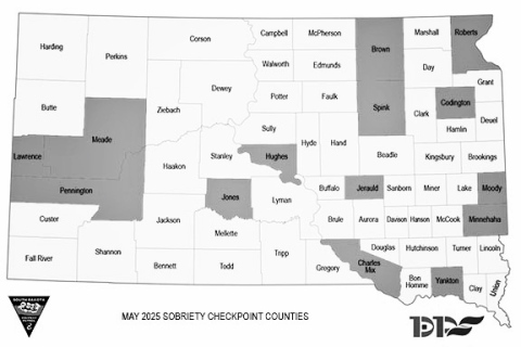 Jerauld County Among May Sobriety Checkpoints
