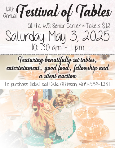 Tickets Available for Festival of Tables 