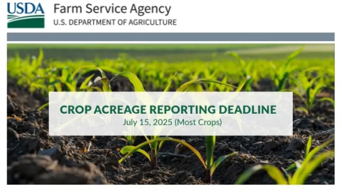 USDA Reminds Producers to File Crop Acreage Reports