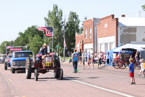 A patriotic display of a variety of entries adorned the Gann Valley 140th Celebration Parade on Saturday morning. 
