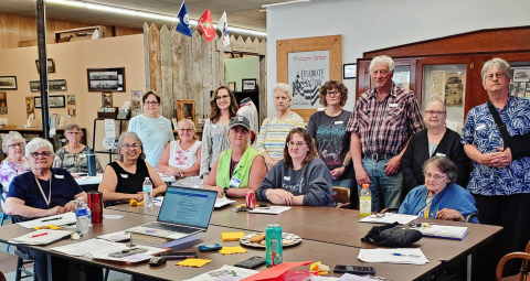 The Beadle County Genealogy Group thanks Connie McLaughlin of Wessington Springs for coordinating the historical tour in Wessington Springs on June 4, 2025 . The event was attended by Beadle (3), Brown (2), Kingsbury (5), and Jerauld (5) Counties. The group is shown above at Jerauld County Pioneer Museum. SUBMITTED