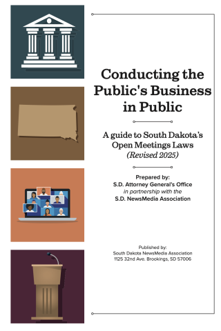 AG Jackley, SDNA Release Updated Open Meeting Laws Guide
