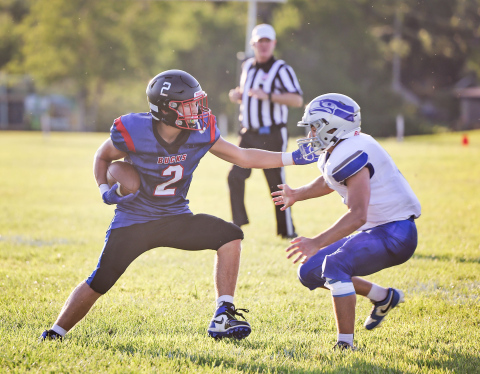 Wesley Molnar (2) was a steady target with five catches for 59 yards. 