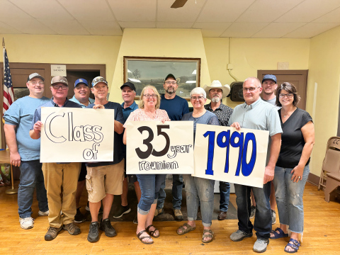 Shown back row, from left: Scott Hines, Perry Jost, Jason Winter, Ken Cudmore, Jason Burma, Casey Burg, Front row, from left: Chris Schimke, Chad Andersen, Kori Blake, Melanie Schelske, Gerrad Doering, Becky Fjerstad.
