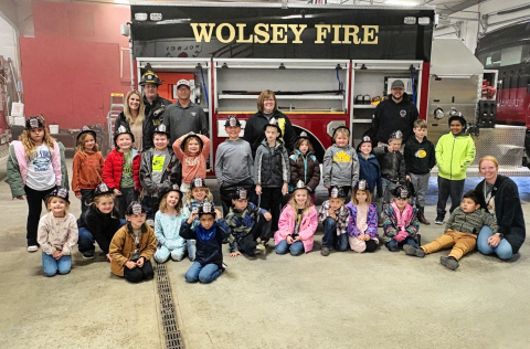 Fire Safety Lessons Hit Home for Wolsey Wessington Elementary Students