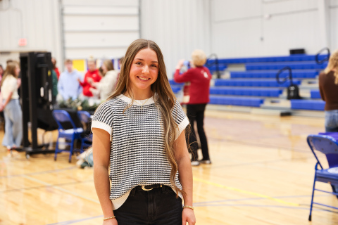 Wessington Springs High School senior Logan Mohling hosted a student health fair at the Rec Center as part of her senior project, bringing together local wellness professionals to encourage physical, mental and emotional health among students. (KRISTI HINE / TRUE DAKOTAN)