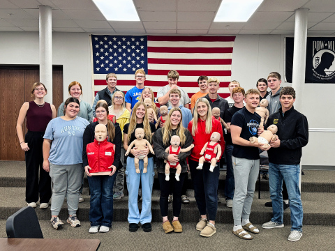 WSHS Senior Max Klein Leads CPR Training for Classmates