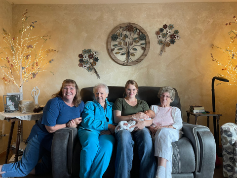 Five Generations Celebrated in Calkins–Dake Family Gathering