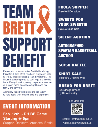 Benefit planned for WSHS Student Brett Miller