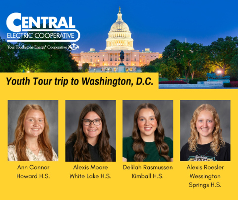 Area Students Attending National Rural Electric Youth Tour
