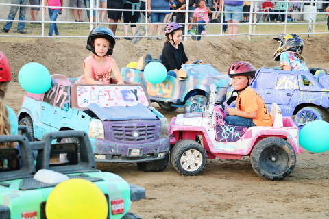 Young drivers compete during a South Dakota Micro Derby Power Wheels event. The Power Wheels and youth lawn mower derby will make their Leap to Lane debut on June 20, joining a full day of activities that includes a car show, bike rodeo, bicycle poker run, bean bag tournament, live music, bounce houses, food vendors and community raffles. (PHOTO COURTESY FALL RIVER COUNTY HERALD-STAR)