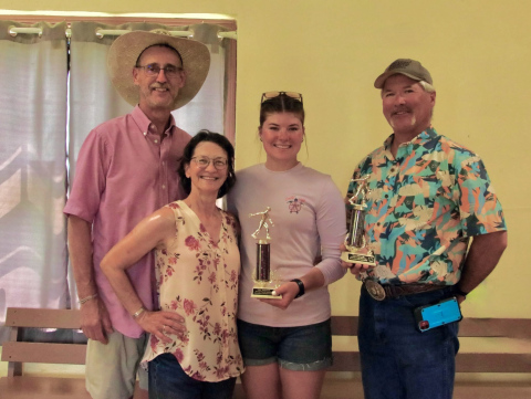 Ralph Borkowski and his wife Kim captured second place in the 30th annual horseshoe tournament at the Elias/Borkowski Reunion, defeated by champion team Chad Borkowski and daughter Emily. (PHOTO COURTESY ELIAS/BORKOWSKI FAMILY)