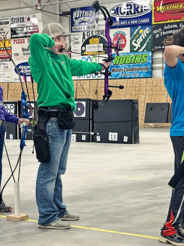 Mauer Jones represented Jerauld/Buffalo County at the South Dakota State Shooting Sports Competition, earning a state championship in Junior Compound Without Sight Release while also placing fourth overall in Junior Compound With Sight Release. Jones also earned purple ribbons in C-Open competition.
