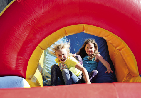 Young participants enjoy the bounce house during a previous Leap to Lane celebration in Lane. New for 2026, organizers have added a bicycle rodeo, kid’s bicycle poker run, micro derby, new live music, plus expanded food options to the annual event scheduled for Saturday, June 20. See the full schedule in this print and e-edition on PAGE EIGHT (TRUE DAKOTAN FILE PHOTO)