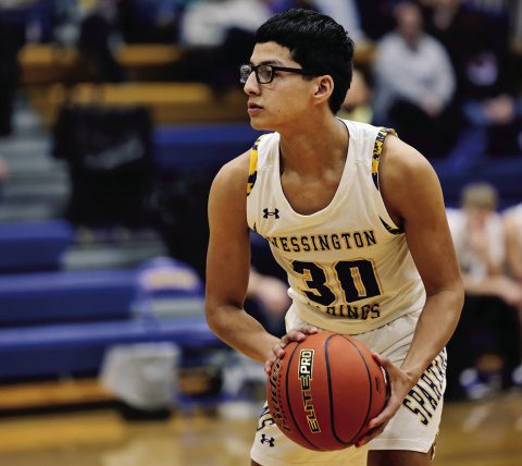 Richard Cardona during home basketball action vs Tripp-Delmont/Armour Saturday, February 8, 2025. The Spartans finished on top, 58-3. KRISTI HINE / TRUE DAKOTAN