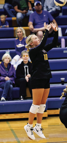 With a thrilling 34-32 opening-set win, Wessington Springs defeated Gregory in four sets on Saturday at home. (34-32, 23-25, 25-23 and 25-17).