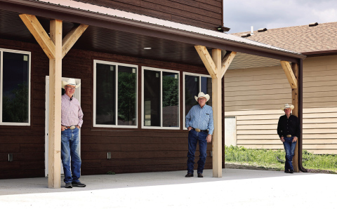 This week, band members of the Company Cowboys announced The Final Drive, a $15,000 matching challenge to complete the Kyle Evans Western Heritage Center. Shown left to right are: Dale Schimke, Lennis Fagerhaug and Brian Bergeleen.