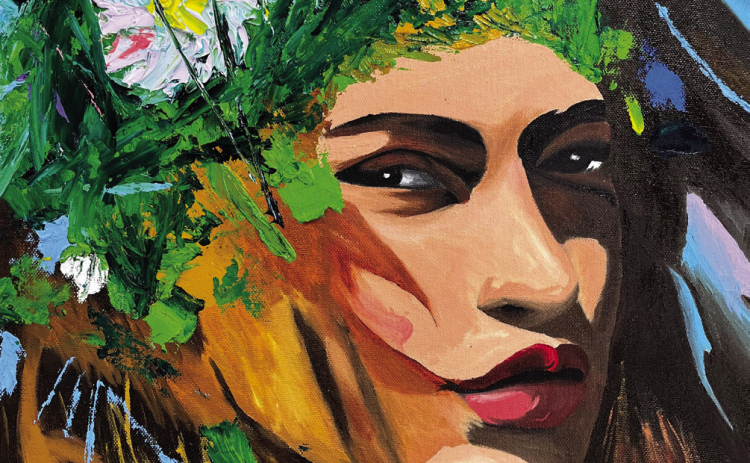 Oil painting created by sophomore Wynand Bothma.
