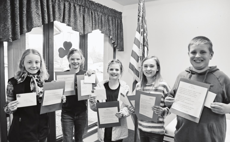 Students recognized for patriotic poetry, essays